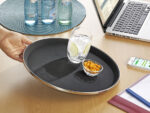 Esmeyer dienblad TENNESSEE, rond, zwart