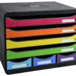 EXACOMPTA schuifladenbox STORE-BOX MINI, 7 lades, harlekijn