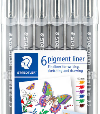 STAEDTLER Pigmentliner, 0,3 mm, 6 in etui