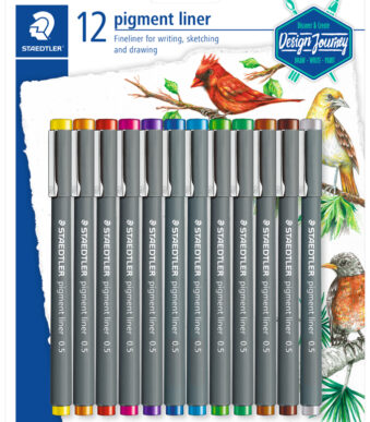 STAEDTLER Pigmentliner Design Journey, 0,5mm, 12 stuks op blister
