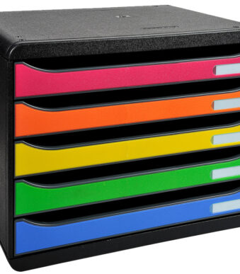 Exacompta ladenblok BIG-BOX PLUS 6-kleuren 5-lades