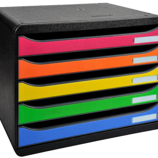 Exacompta ladenblok BIG-BOX PLUS 6-kleuren 5-lades