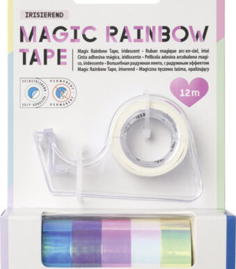 folia decoratief plakband Magic Rainbow Tape incl. dispenser