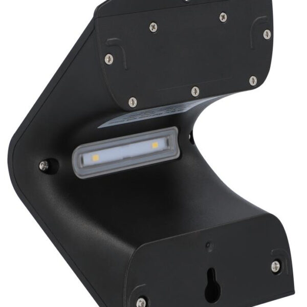 uniTEC Solar-LED-wandlamp met bewegingsmelder, zwart