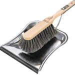 Peggy Perfect stoffer en blik met strip, roestvrij staal