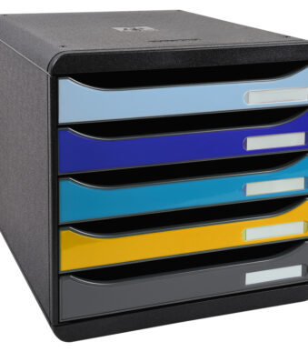 EXACOMPTA schuifladenbox BIG-BOX PLUS Bee Blue, 5 lades