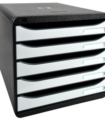 EXACOMPTA schuifladenbox BIG-BOX PLUS, 5 lades, wit