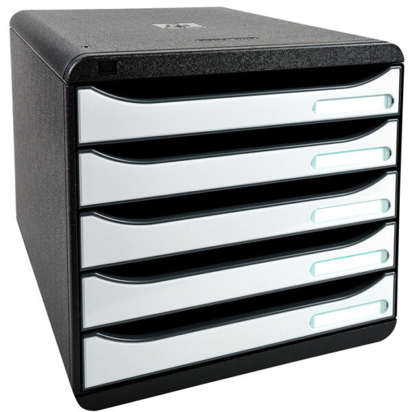 EXACOMPTA schuifladenbox BIG-BOX PLUS, 5 lades, wit