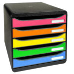 EXACOMPTA ladenblok BIG-BOX PLUS, 5 lades, harlekin