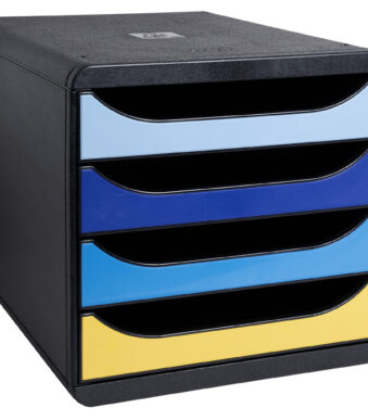 EXACOMPTA schuifladenbox BIG-BOX Bee Blue, 4 lades