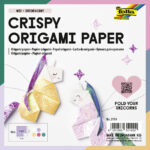 folia vouwblaadjes Crispy Origami Paper Stip en Kristal