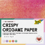 folia vouwblaadjes Crispy Origami Paper Stip en Kristal