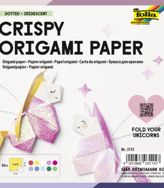 folia vouwblaadjes Crispy Origami Paper Stippenpreeg