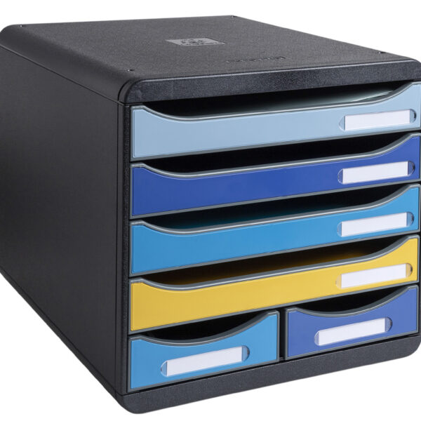 EXACOMPTA schuifladenbox BIG-BOX MAXI Bee Blue, 6 lades