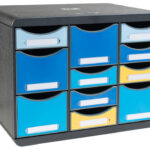 EXACOMPTA schuifladenbox STORE-BOX MULTI Bee Blue, 11 lades