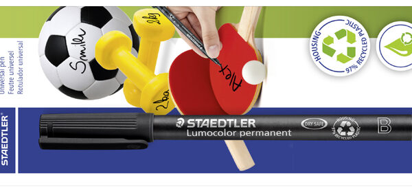 STAEDTLER Lumocolor sportmarker permanent, zwart, blister