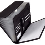 Alassio vakkenmap ´VADO´, A4, kunstleer, zwart