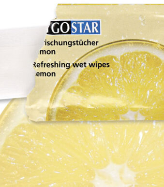 HYGOSTAR verfrissingsdoekje Lemon, 100 stuks in doosje