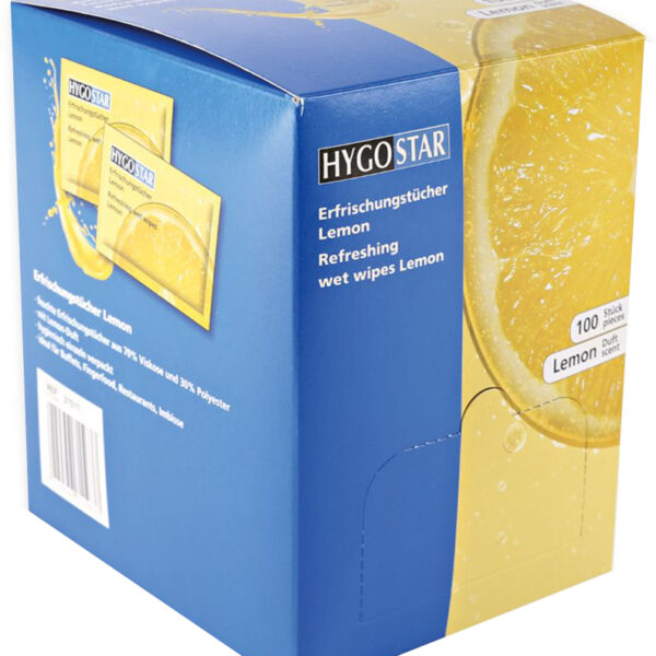 HYGOSTAR verfrissingsdoekje Lemon, 100 stuks in doosje