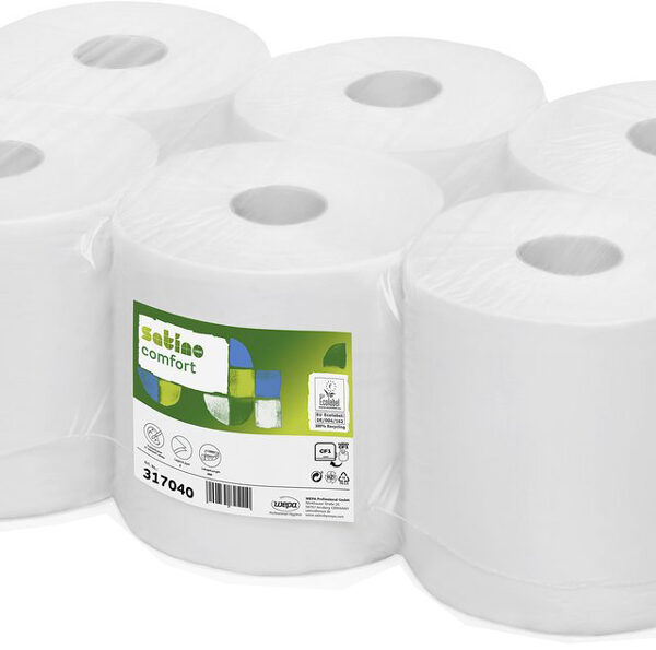 satino by wepa handdoekrol Comfort, 1-laags, hoogwit, 300 m