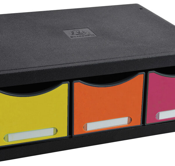 EXACOMPTA schuifladenbox TOOLBOX MAXI, 3 lades, harlekijn