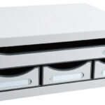 EXACOMPTA schuifladenbox TOOLBOX MINI, 4 lades, lichtgrijs