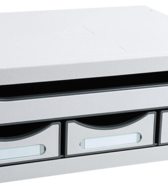 EXACOMPTA schuifladenbox TOOLBOX MINI, 4 lades, lichtgrijs