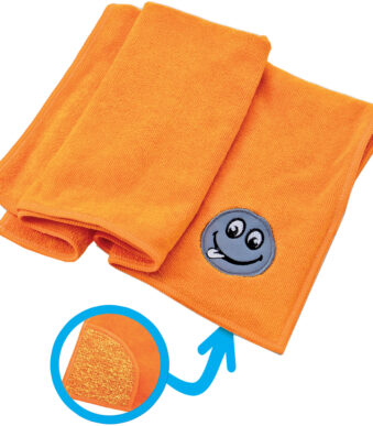 Peggy Perfect microvezeldoek 'Smile', oranje