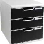 EXACOMPTA ladenblok MODULO A4, 3 lades, zwart