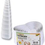 folia geschenkdozen 'Harten', 12 stuks in verschillende groottes, wit