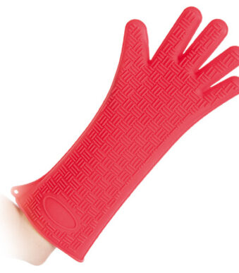 HYGOSTAR Siliconen-handschoen 'HEATBLOCKER', rood, lengte: 350 mm