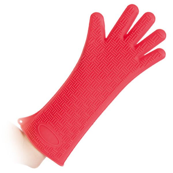 HYGOSTAR Siliconen-handschoen 'HEATBLOCKER', rood, lengte: 350 mm
