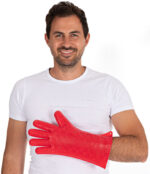 HYGOSTAR Siliconen-handschoen 'HEATBLOCKER', rood, lengte: 350 mm