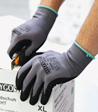 HYGOSTAR werkhandschoen Ergo Flex, grijs/zwart, XL