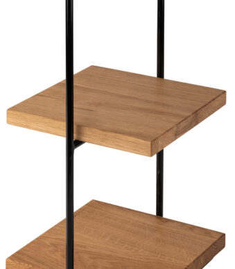 APS Etagère PERFECTO SMALL, 2-niveaus, eiken, hoogte: 405 mm