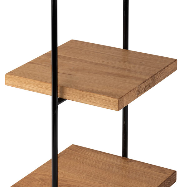 APS Etagère PERFECTO SMALL, 2-niveaus, eiken, hoogte: 405 mm