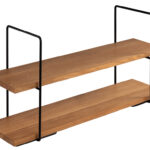 APS Etagère PERFECTO LARGE, 2-etages, eiken, hoogte: 405 mm