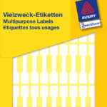 AVERY halteretiketten, maat: (B)49 x (H)10 mm