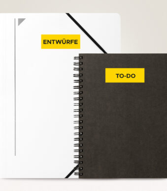 AVERY etiketten, 105 x 37 mm, geel, 100 vel, permanent