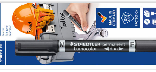 STAEDTLER Lumocolor werkplaats markeerstift duo permanent, blister