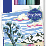 STAEDTLER Lumocolor Acrylmarker paint marker, 5 stuks in etui