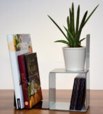 MAUL boekensteun van metaal, magnetisch hechtend, grijs