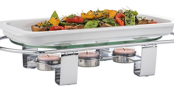 APS warmhoudplaat, 3-pits, (B)340 x (D)180 x (H)60 mm