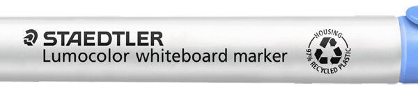 STAEDTLER Lumocolor whiteboardmarker 351, ronde punt, 2 mm, lichtblauw