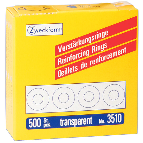 AVERY Zweckform ponsgatversterkingsringen 13 mm, transparant