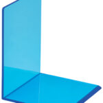 MAUL boekensteun van acryl, neon, transparant-blauw