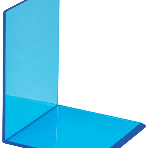 MAUL boekensteun van acryl, neon, transparant-blauw