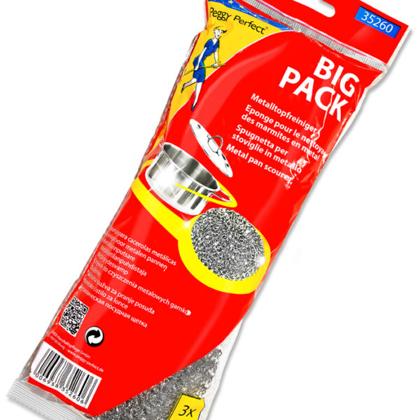 Peggy Perfect RVS-pannenspons, 3 in een pak
