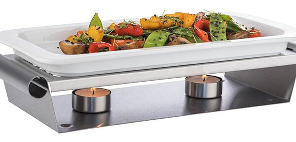 APS warmhoudplaat 2-vlams, (B)340 x (D)130 x (H)60 mm