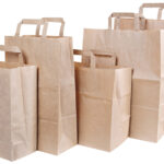 NATURE Star papieren draagtas, 220 x 110 x 280 mm, bruin